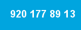 920 177 89 13